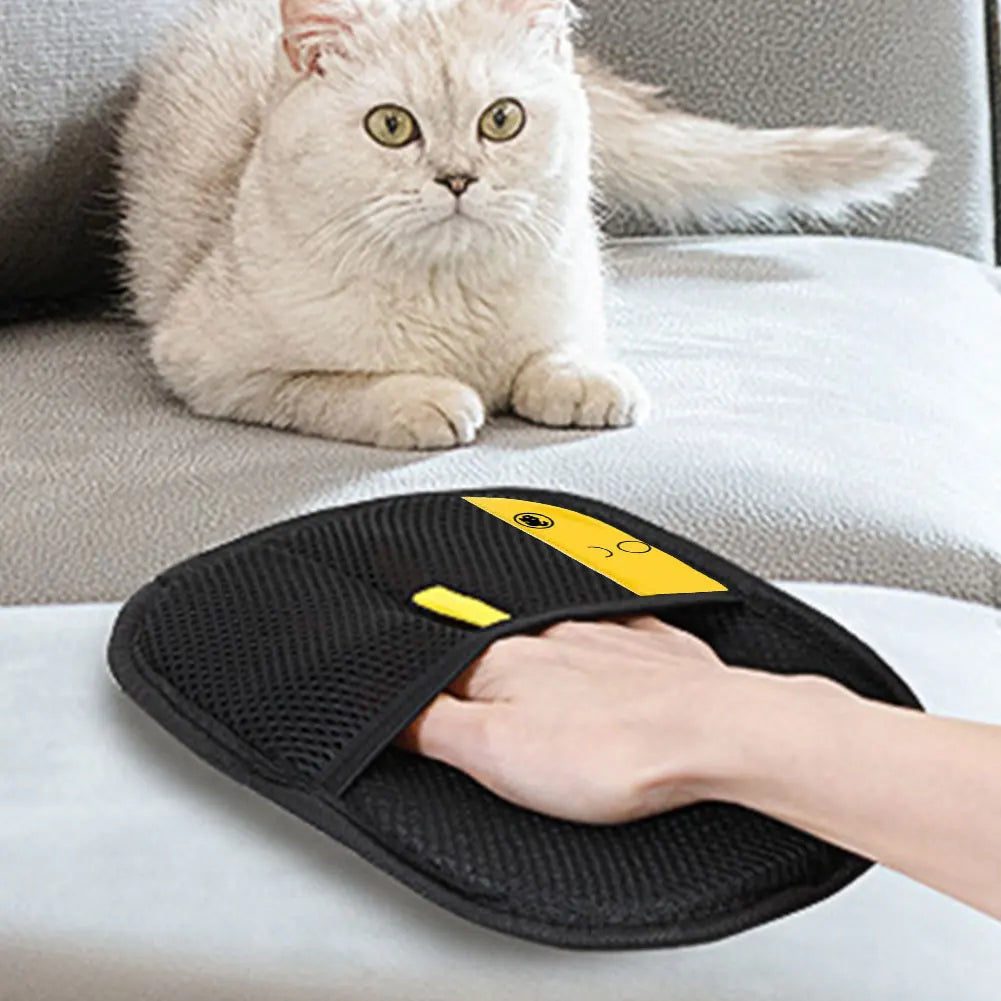 Pet Hair Remover Mitt Pet Hair Remover Gloves Deshedding Brush Glove for Dog Cat Rabbit with Long/Short/Curly Hair