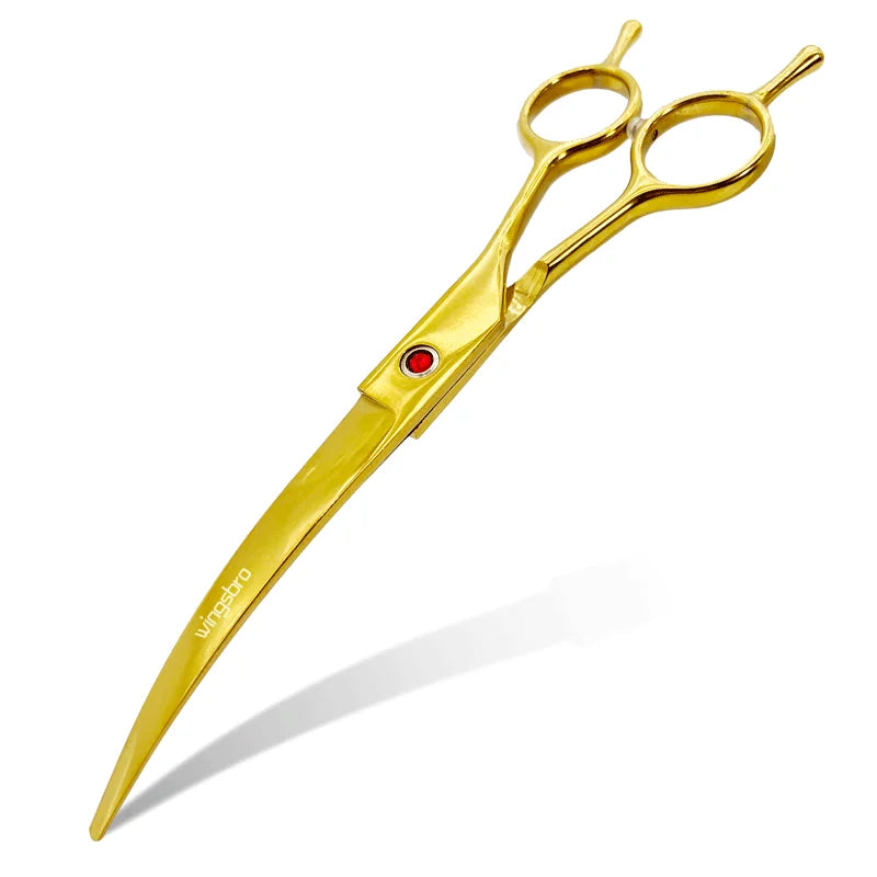 Pet Grooming Scissors 7inch Right and Left Hand Curved Scissors For Dog Grooming