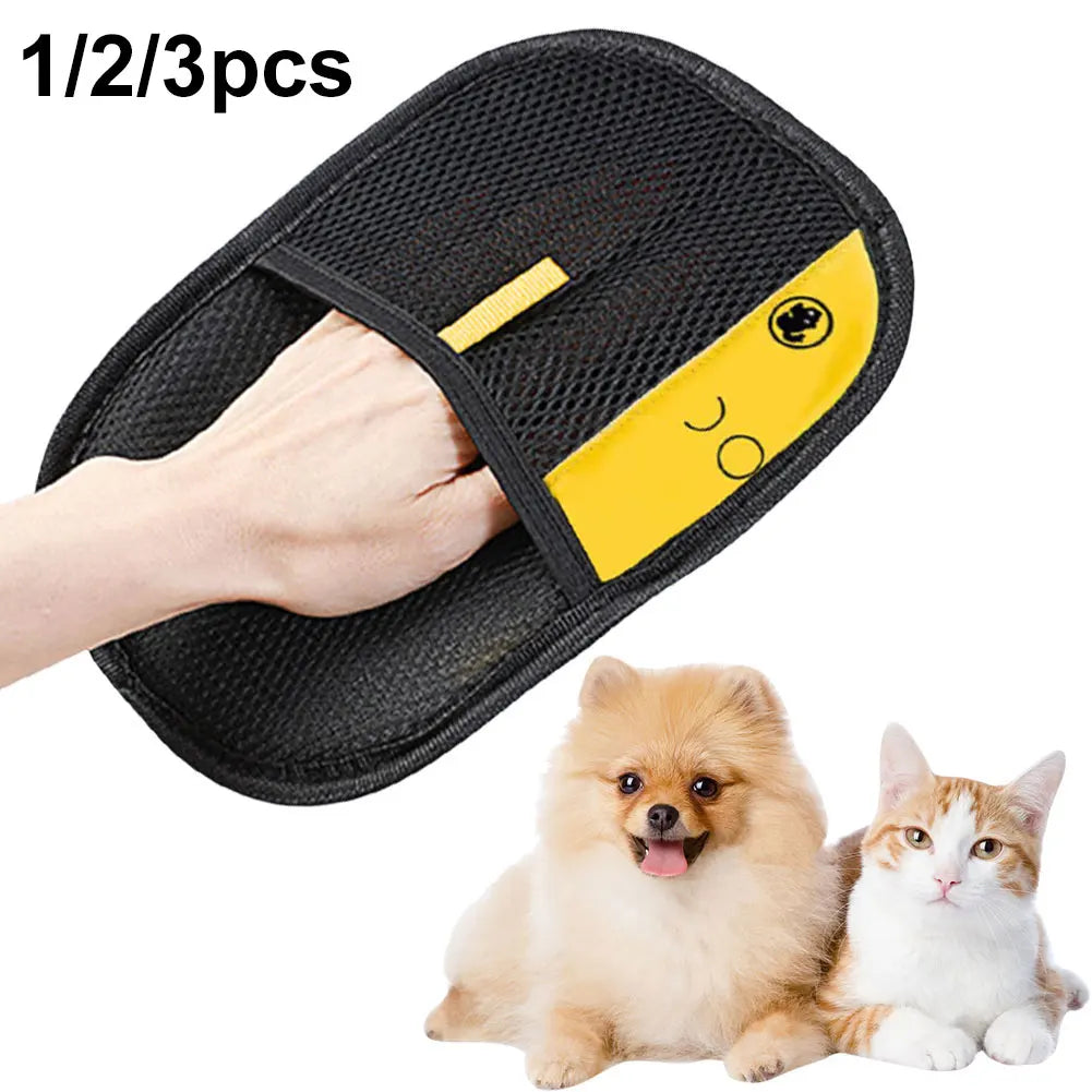 Pet Hair Remover Mitt Pet Hair Remover Gloves Deshedding Brush Glove for Dog Cat Rabbit with Long/Short/Curly Hair