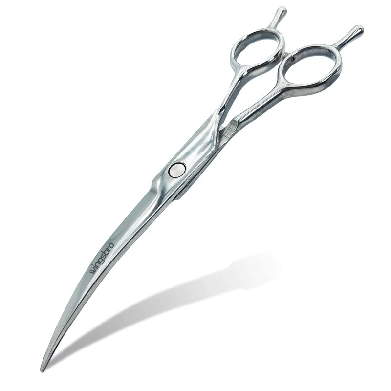 Pet Grooming Scissors 7inch Right and Left Hand Curved Scissors For Dog Grooming