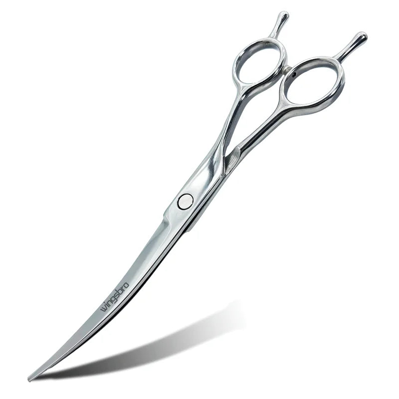 Pet Grooming Scissors   7inch Right and Left Hand Curved Scissors For Dog Grooming